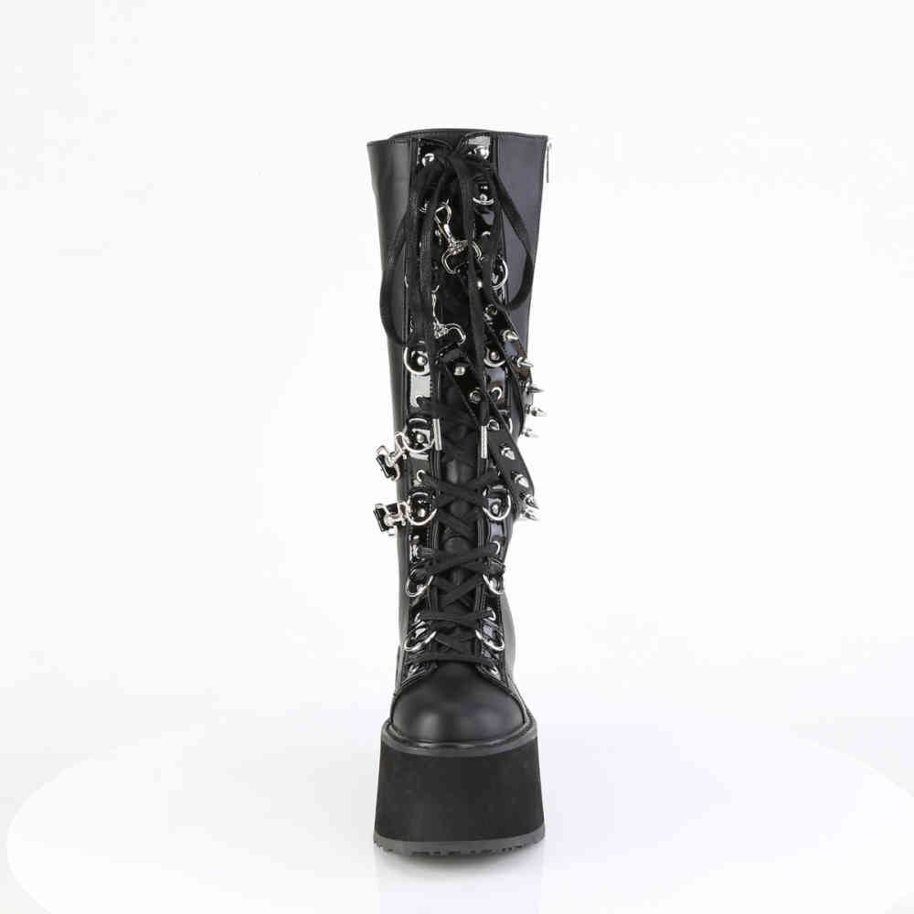 DemoniaCult - DAMNED-220 Plattformstiefel - Schwarz